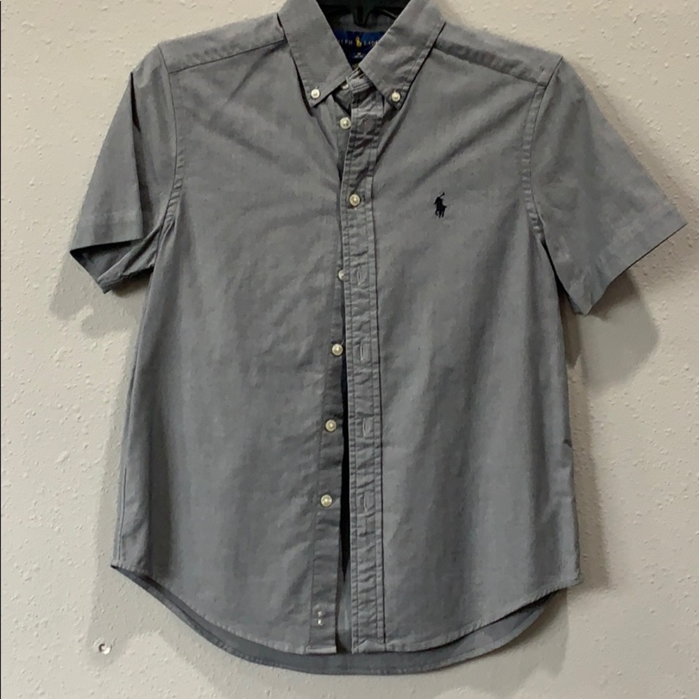 Solid Gray Ralph Lauren short sleeve
